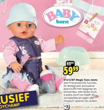ToyChamp BABY born Magic Eyes Jeans aanbieding