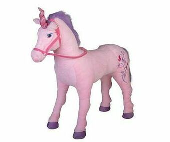 ToyChamp Zitpaard eenhoorn met geluid aanbieding