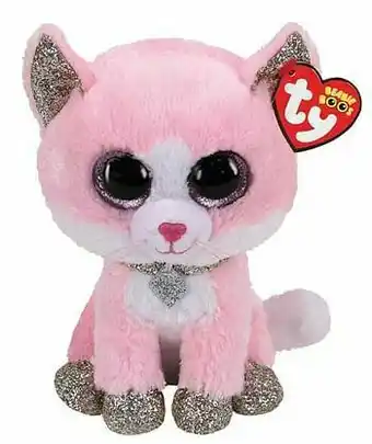 ToyChamp TY Beanie Boo’s Fiona de roze Kat 15cm aanbieding