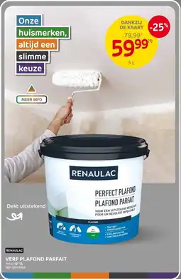 Brico Renaulac Verf Plafond Parfait aanbieding