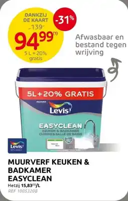 Brico Levis muurverf keuken & badkamer easyclean aanbieding