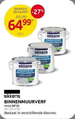 Brico Sikkens Binnenmuurverf aanbieding