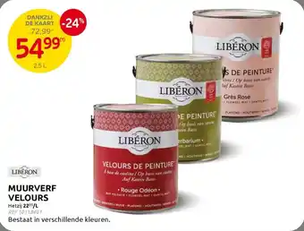 Brico Libéron Muurverf Velours aanbieding