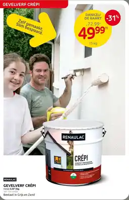 Brico Renaulac Gevelverf Crépi aanbieding