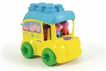 Clemmy Peppa Pig Bus met bouwblokken