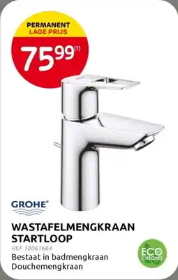 Brico Grohe Wastafelmengkraan Startloop aanbieding