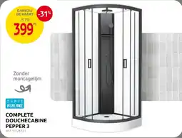 Brico Aurlane Complete Douchecabine Pepper 3 aanbieding