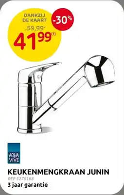 Brico Aqua Vive Keukenmengkraan Junin aanbieding