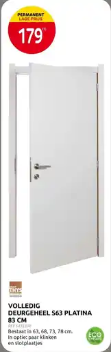 Brico Volledig Deurgeheel S63 Platina aanbieding