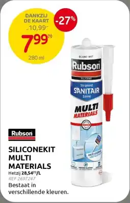 Brico Rubson Siliconekit Multi Materials aanbieding