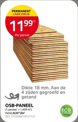 Brico OSB Paneel aanbieding