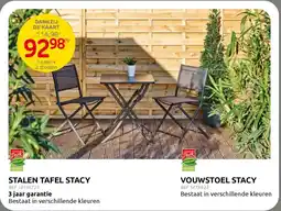 Brico 1 Tafel + 2 Stoelen aanbieding
