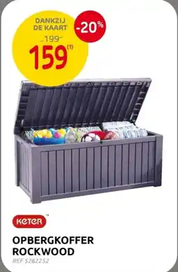 Brico Keter Opbergkoffer Rockwood aanbieding