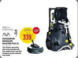 Brico Ava Hogedrukreiniger Master P60 XL aanbieding
