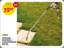 Brico Onkruid Brander + Gascartridge aanbieding