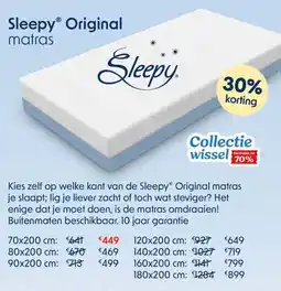 Sleepworld Sleepy Original Matras aanbieding