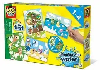 SES My First - Kleuren met water Verborgen dieren