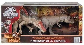 ToyChamp Jurassic World Tyrannosaurus Rex vs Spinosaurus aanbieding
