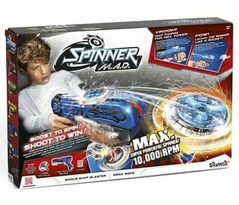 ToyChamp Spinner M.A.D. Single Shot Blaster blauw aanbieding
