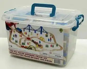 ToyChamp Super houten treinset aanbieding