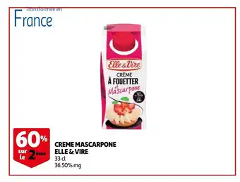 Auchan Creme mascarpone elle & vire aanbieding