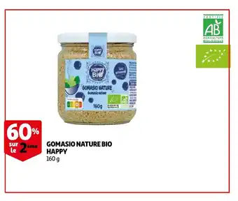 Auchan Gomasio nature bio happy 160g aanbieding