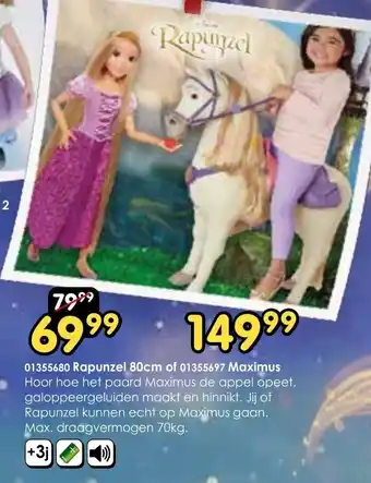 ToyChamp Rapunzel 80cm of Maximus aanbieding