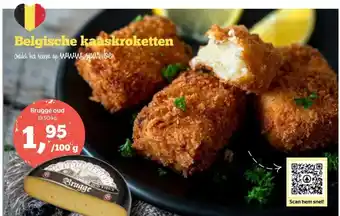 Spar Belgische kaaskroketten 100g aanbieding