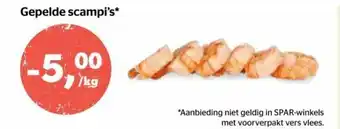 Gepelde scampi's