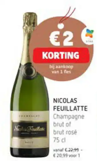 Nicolas feuillatte Champagne brut of brut rose