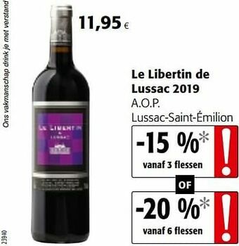 Le libertin de lussac 2019 a.o.p. lussac-saint-émilion