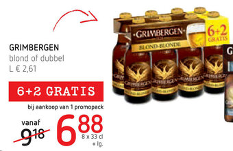 Spar Grimbergen blond of dubbel aanbieding