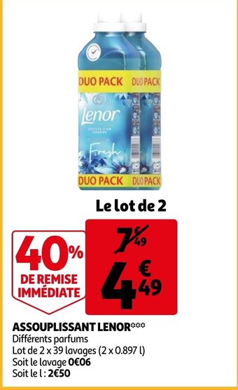 Auchan Assouplissant lenor aanbieding