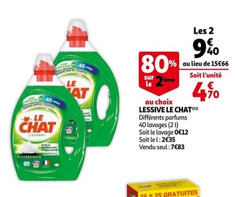 Auchan Lessive le chat aanbieding