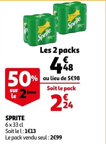 Auchan Sprite aanbieding