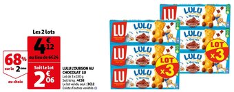 Auchan Lulu l'ourson au chocolat lu aanbieding