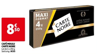 Auchan Cafe moulu carte noire aanbieding