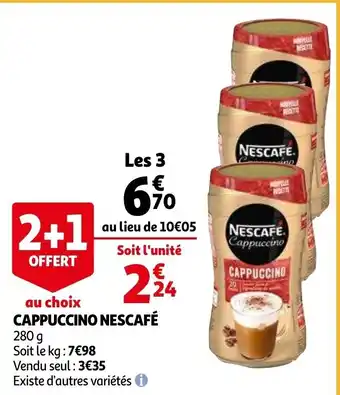 Auchan Cappuccino nescafe aanbieding