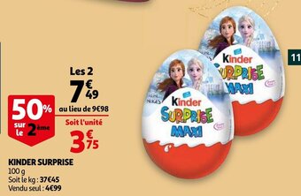 Auchan Kinder surprise aanbieding