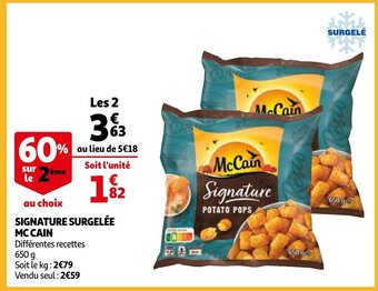 Auchan Signature surgelee mc cain aanbieding