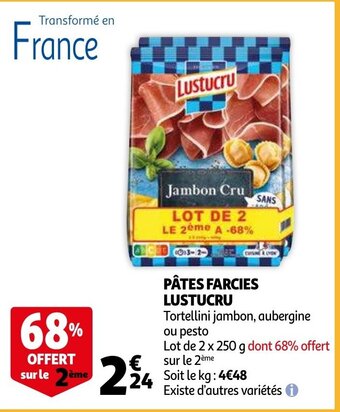 Auchan Pates farcies lustucru aanbieding