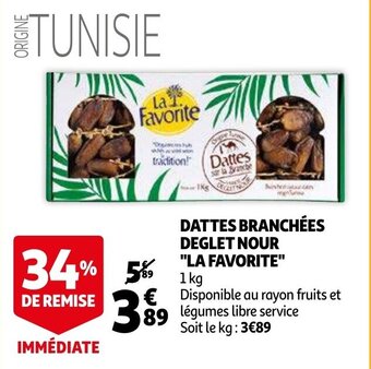 Dattes branchees deglet nour "la favorite"