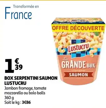 Auchan Box serpentini saumon lustucru aanbieding