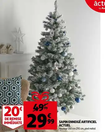 Sapin enneige artificiel actuel