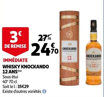 Whisky knockando 12 ans