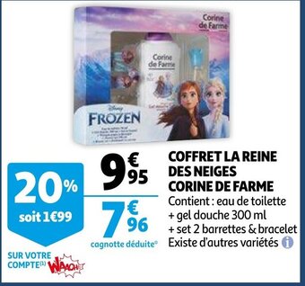 Auchan Coffret la reine des neiges corine de farme aanbieding