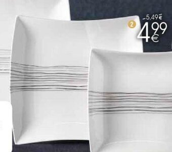 Cora Vierkant plat bord LIGNE aanbieding