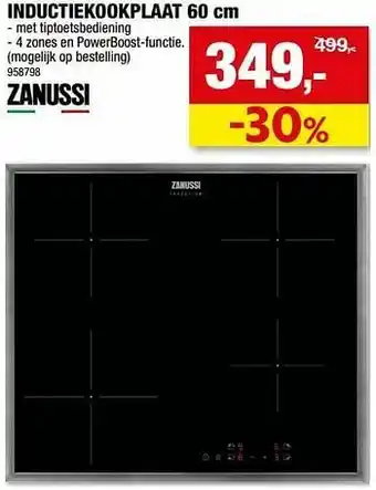 Zanussi inductiekookplaat
