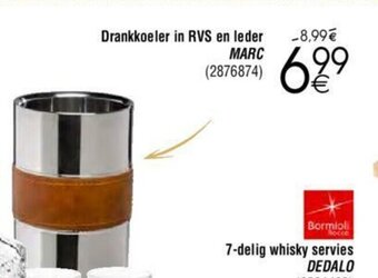 Cora Drankkoeler in RVS en leder MARC aanbieding