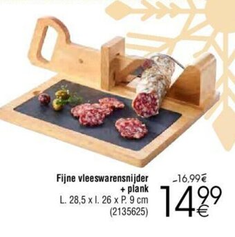 Cora Fijne vleeswarensnijder + plank aanbieding